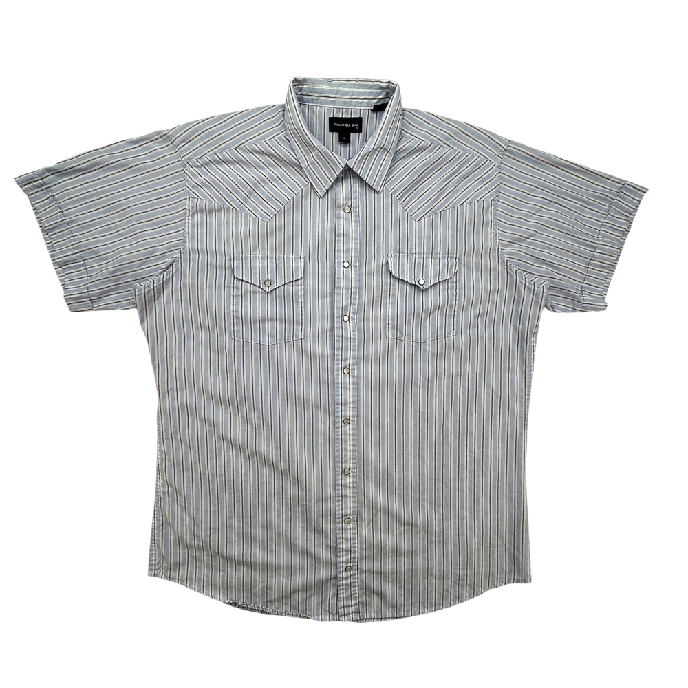 Panhandle Slim Shirt Mens 18 Pearl Snap Western Striped Cowboy Rodeo 3150003